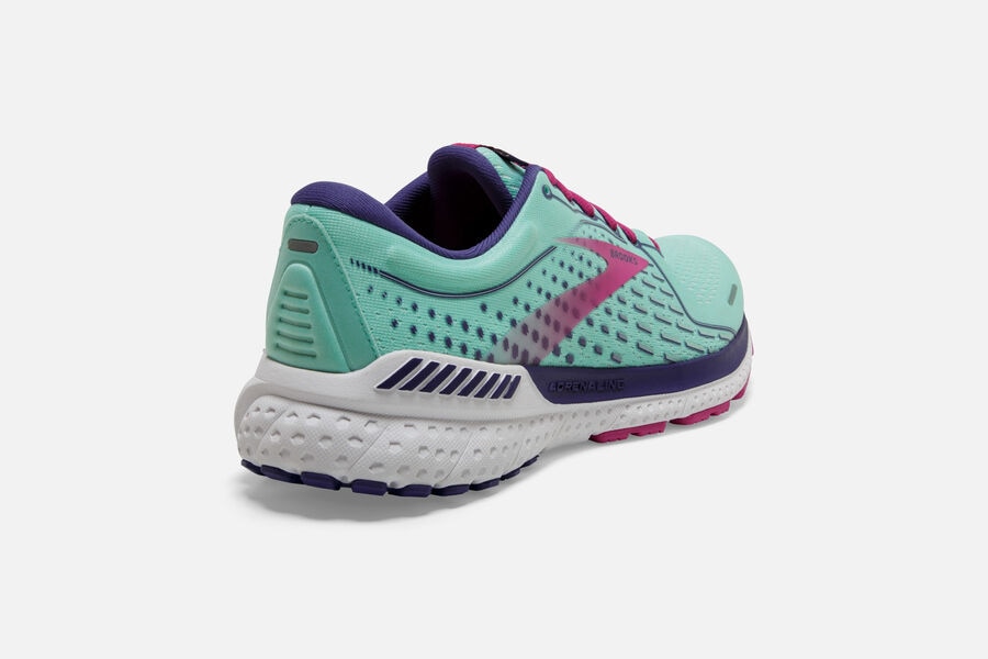 Brooks Adrenaline Gts 21 Road Loopschoenen Dames - Turquoise/Roze - 314792OJI